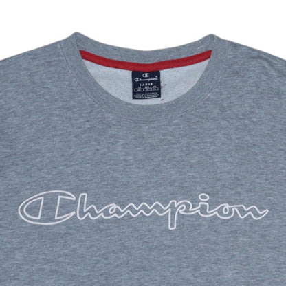 Mens UK Size L Champion Grey Pullover Sweatshirt