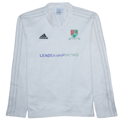 Mens UK Size M Adidas White Pullover Sweatshirt