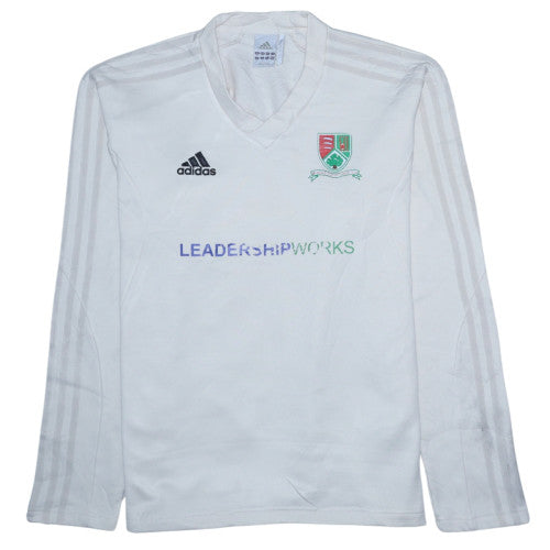 Mens UK Size M Adidas White Pullover Sweatshirt
