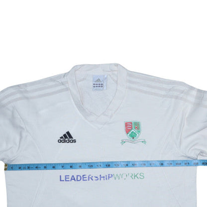 Mens UK Size M Adidas White Pullover Sweatshirt
