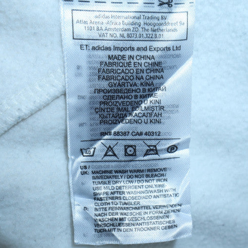 Mens UK Size M Adidas White Pullover Sweatshirt