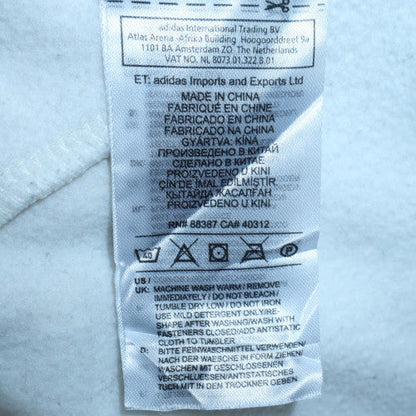 Mens UK Size M Adidas White Pullover Sweatshirt