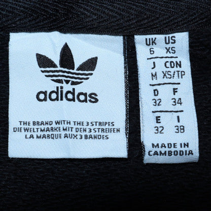 Womens UK Size XS Adidas Black Pullover Sweatshirt