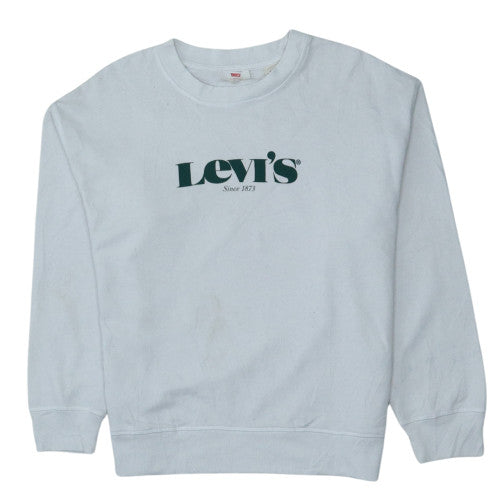 Mens UK Size M Levi's White Pullover Sweatshirt