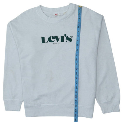 Mens UK Size M Levi's White Pullover Sweatshirt