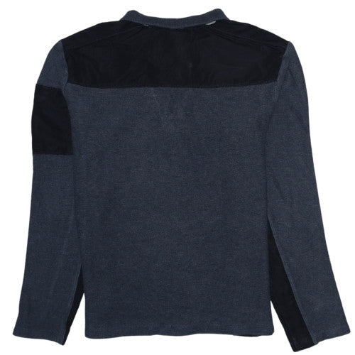 Mens UK Size M Calvin Klein Grey Henley Sweatshirt