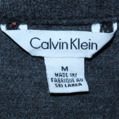 Mens UK Size M Calvin Klein Grey Henley Sweatshirt
