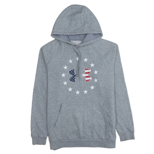 Mens UK Size M Under Armour Grey Pullover Hoodie