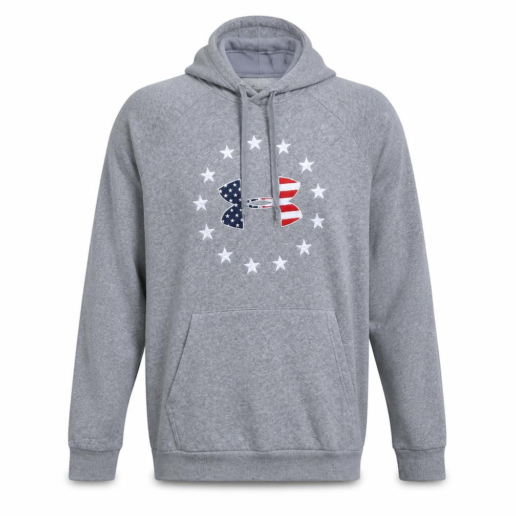 Mens UK Size M Under Armour Grey Pullover Hoodie