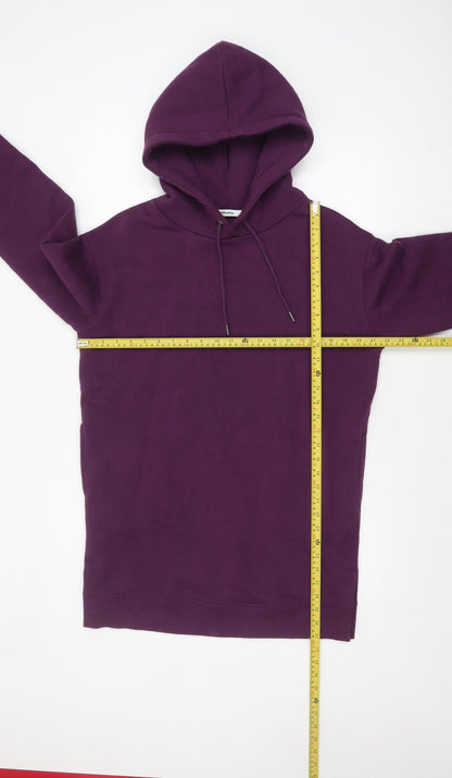 Womens UK Size 8 Everyday Purple Pullover Hoodie