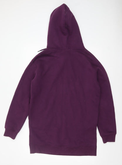 Womens UK Size 8 Everyday Purple Pullover Hoodie