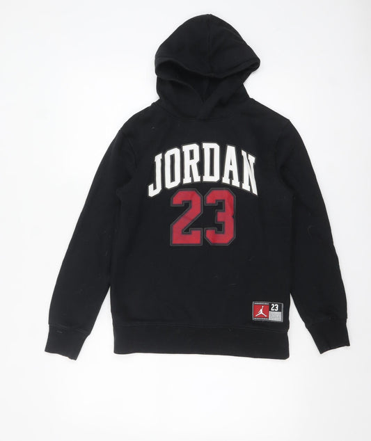 Boys UK Size 12-13 Years Jordan Black Pullover Hoodie