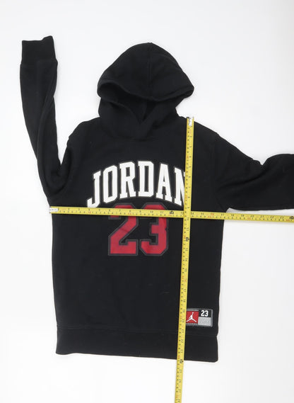 Boys UK Size 12-13 Years Jordan Black Pullover Hoodie