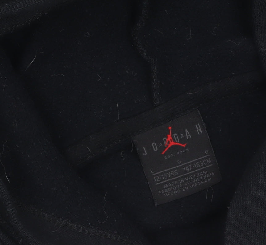 Boys UK Size 12-13 Years Jordan Black Pullover Hoodie