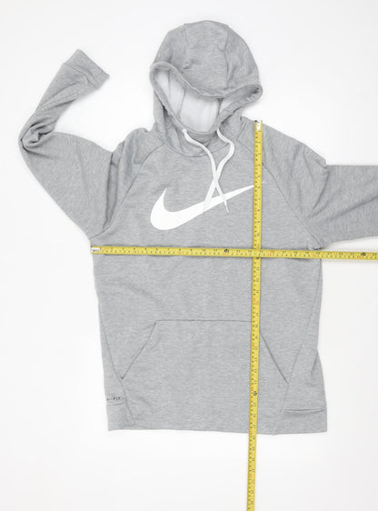 Mens UK Size M Nike Grey Pullover Hoodie