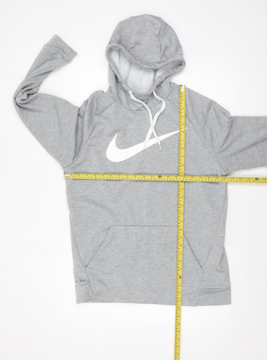 Mens UK Size M Nike Grey Pullover Hoodie