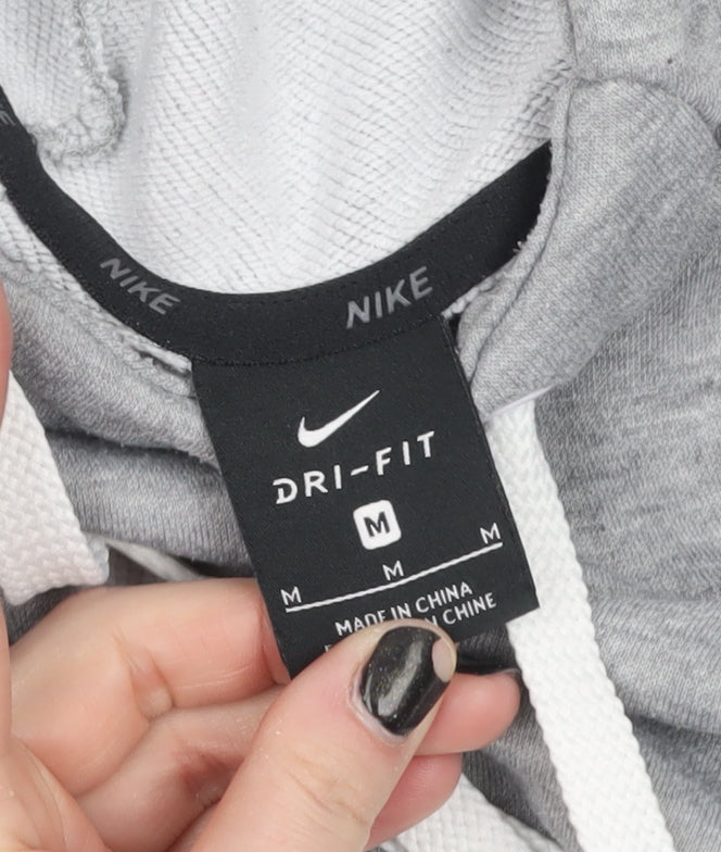 Mens UK Size M Nike Grey Pullover Hoodie