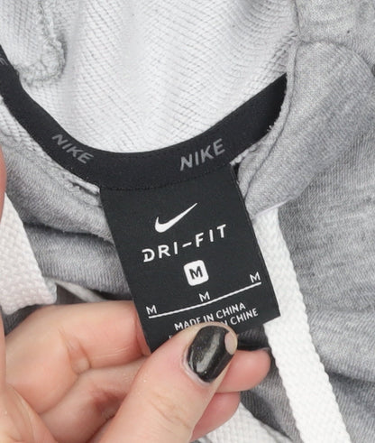 Mens UK Size M Nike Grey Pullover Hoodie