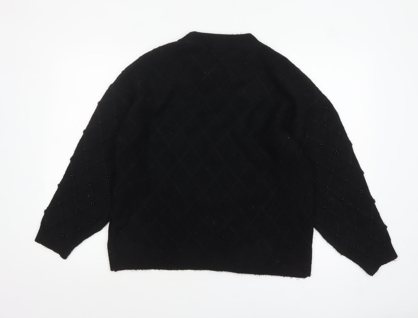 Womens UK Size M Marks and Spencer Black Pullover Jumper