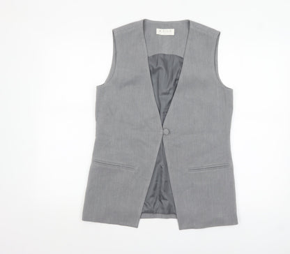 Womens UK Size 8 KAIIA Regular Grey Suit Waistcoat