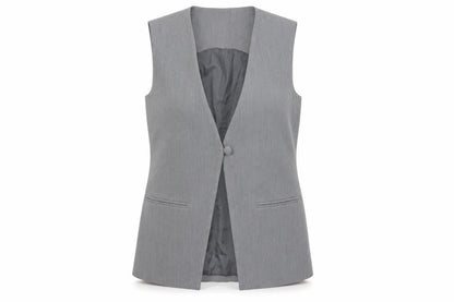 Womens UK Size 8 KAIIA Regular Grey Suit Waistcoat