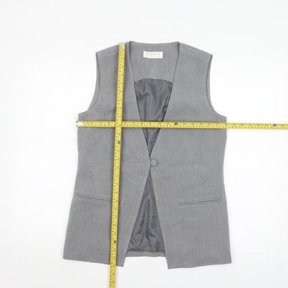 Womens UK Size 8 KAIIA Regular Grey Suit Waistcoat