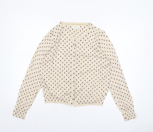 Womens UK Size 14 NEXT Beige Cardigan Jumper