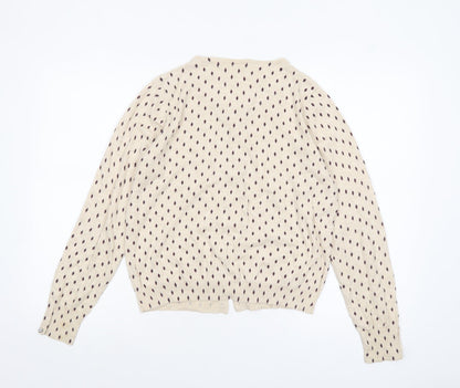 Womens UK Size 14 NEXT Beige Cardigan Jumper