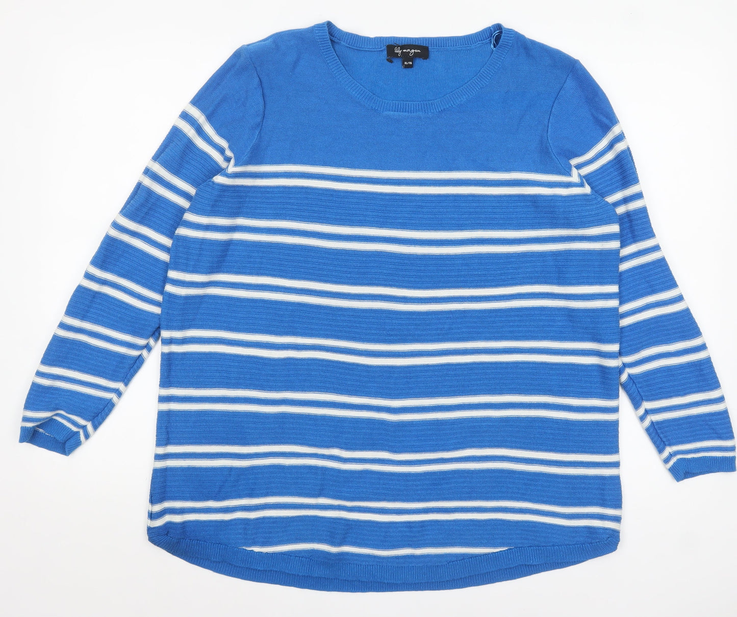 Womens UK Size XL Lily Morgan Blue Pullover Jumper