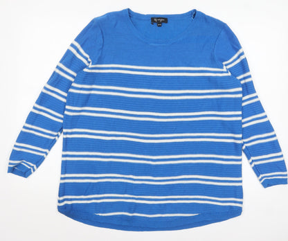 Womens UK Size XL Lily Morgan Blue Pullover Jumper