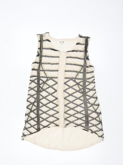 Womens UK Size S Paradis Miss Beige Camisole Tank