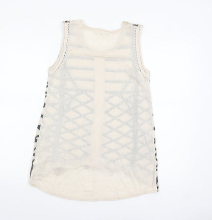 Womens UK Size S Paradis Miss Beige Camisole Tank