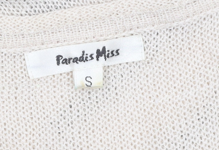 Womens UK Size S Paradis Miss Beige Camisole Tank