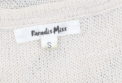Womens UK Size S Paradis Miss Beige Camisole Tank