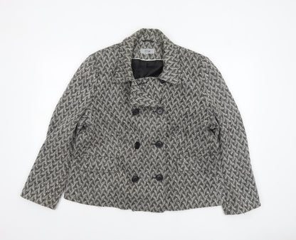 Womens UK Size 22 Marks and Spencer Grey Pea Coat