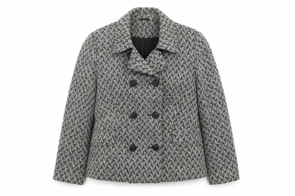 Womens UK Size 22 Marks and Spencer Grey Pea Coat
