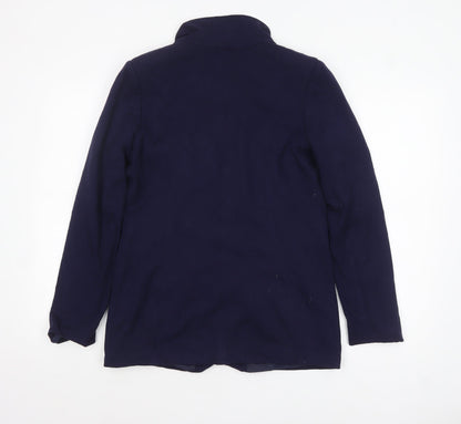 Oasis Women's Blue Regular Fit Single-Breasted Blazer Size 10