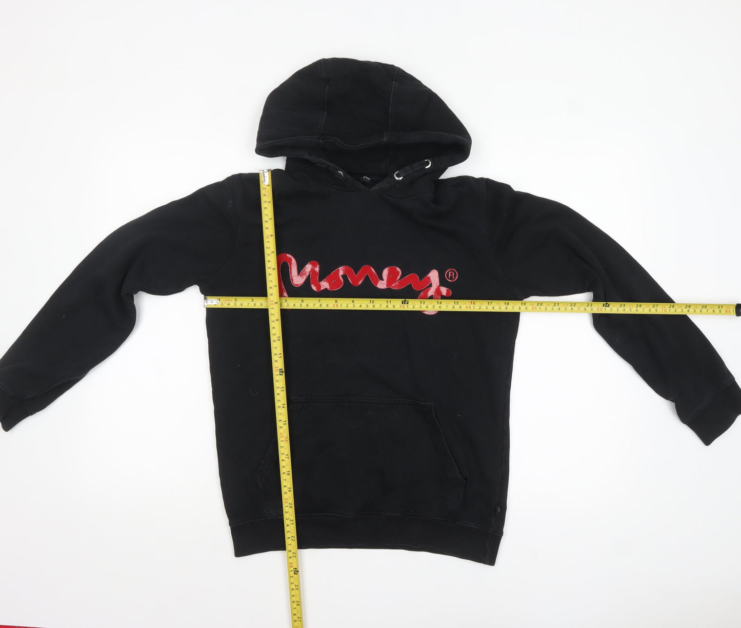 Boys UK Size 14-15 Years Money Black Pullover Hoodie