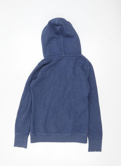 Womens UK Size XS Superdry Blue Pullover Hoodie
