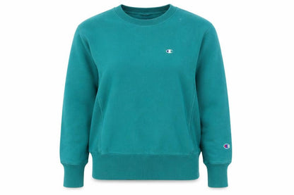 Womens UK Size M Champion Green Pullover Sweatshirt