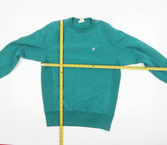 Womens UK Size M Champion Green Pullover Sweatshirt
