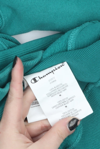 Womens UK Size M Champion Green Pullover Sweatshirt