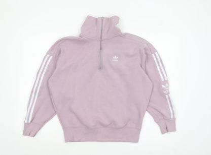 Womens UK Size 10 adidas Pink Pullover Sweatshirt