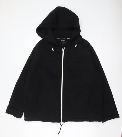Womens UK Size L John Lewis Black Full Zip Hoodie