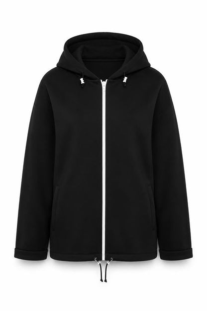 Womens UK Size L John Lewis Black Full Zip Hoodie
