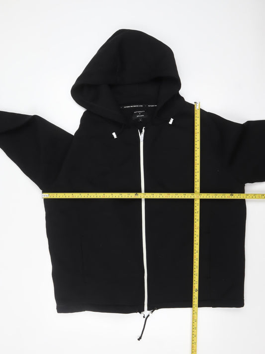Womens UK Size L John Lewis Black Full Zip Hoodie