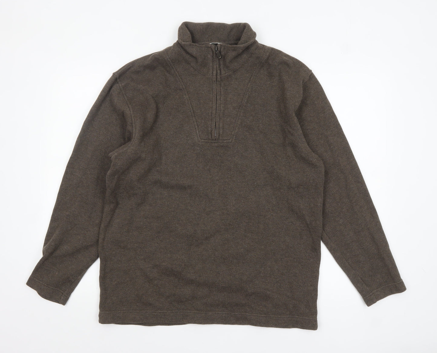 Mens UK Size M Marks and Spencer Brown Pullover Sweatshirt