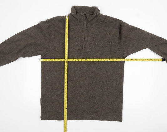 Mens UK Size M Marks and Spencer Brown Pullover Sweatshirt