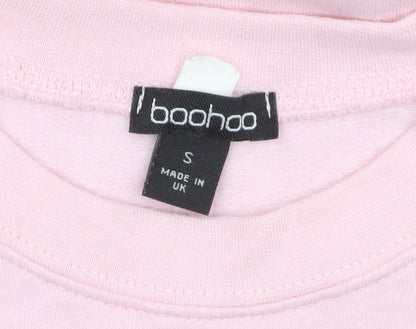 Womens UK Size 8 Boohoo Pink Pullover Sweatshirt