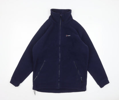 Berghaus Womens Blue Fleece Full Zip Outdoor Jacket Size 10